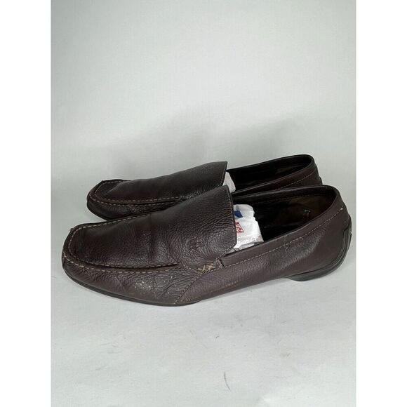 Lacoste Brown Leather Casual Comfort Driving Loafers Shoes Men Size 13M US/46EU - Picture 6 of 13